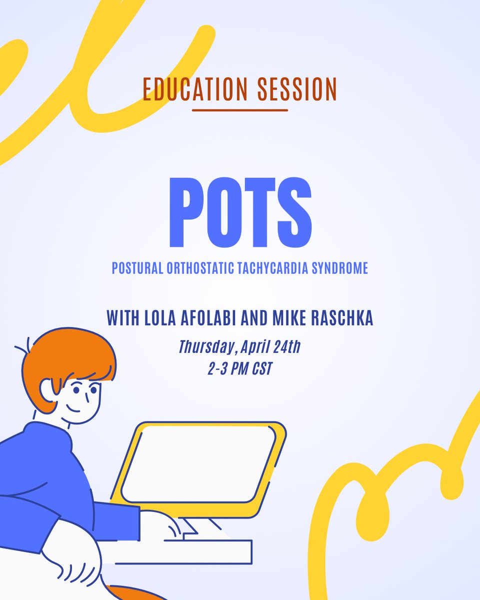accppediprn's tweet photo. Please join us this coming Thursday for our April education session on POTS presented by Dr. Mike Raschka and Dr. Lola Afolabi! The Teams link is in the comments, and we look forward to seeing you there! https://t.co/zsGEzki7FB