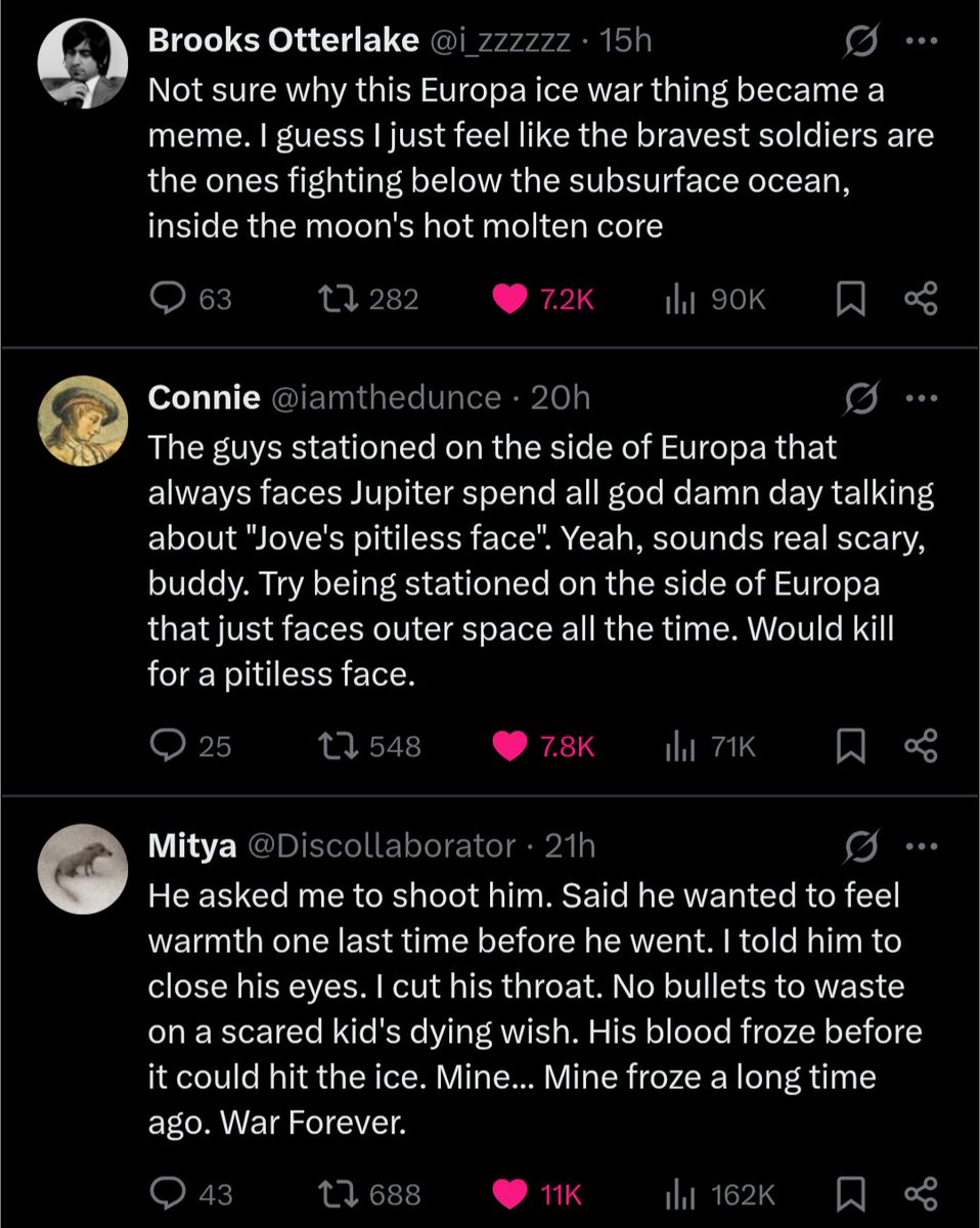 tautologer's tweet photo. the Europa ice war is one of my favorite things that's happened on the timeline in a long time https://t.co/4b7oLP0acB