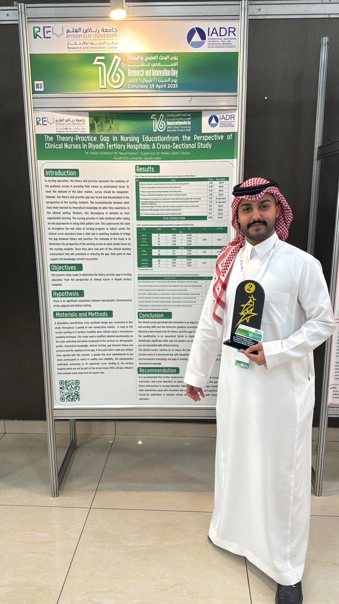 NIWLK's tweet photo. الحمدلله على التمام والكمال✨ 

اليوم تحت ظل جهود عمادة شؤون الطلاب و الطلاب المنظمين لهاذا الحدث العظيم اقمنا
#يوم_البحث_العلمي_والابتكار_السادس_عشر
واكرمنا الله تعالى بفوز بحثنا بالمركز الثاني 🥈 

والقادم اجمل باذن الله 🫡 https://t.co/2bghKSFDxw