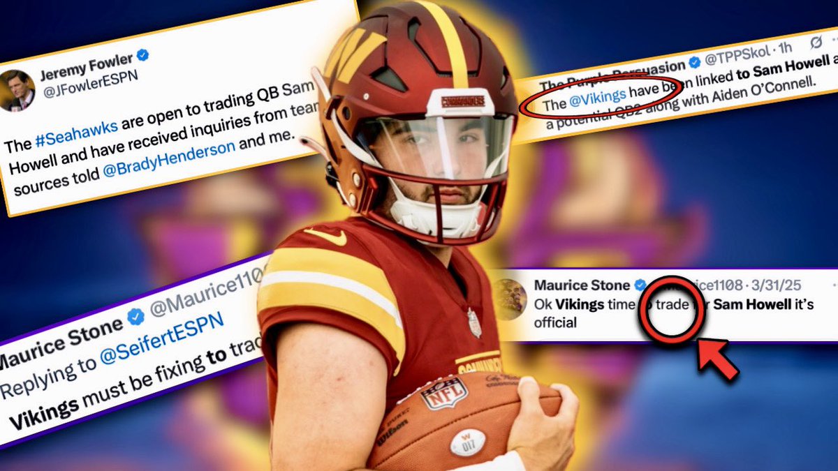 VocalVike's tweet image. Would Sam Howell be a good option for the Vikings QB2/3?

#skol #nflrumors #samhowell

youtu.be/y46AUCmLKSE?si…