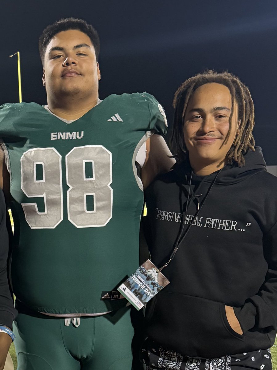 Thank you <a href="/ENMUFootball/">Eastern New Mexico University Football</a> and <a href="/CoachKelleyLee/">Kelley Lee</a> for having me at the junior day. Had lots of fun, especially watching some old teammates play! 
<a href="/RecruitTheShip/">Frenship Football Recruits</a> <a href="/cfully17/">Cal Fullerton</a> <a href="/CoachWhiteDB1/">Coach White</a>