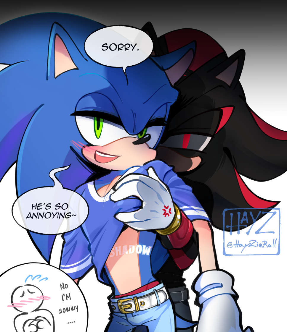 I needed to visualize this concept. It also dawns on me that Mobians can get tattoo by freeze branding! Like on horses! #sonadow #sonadowfanart