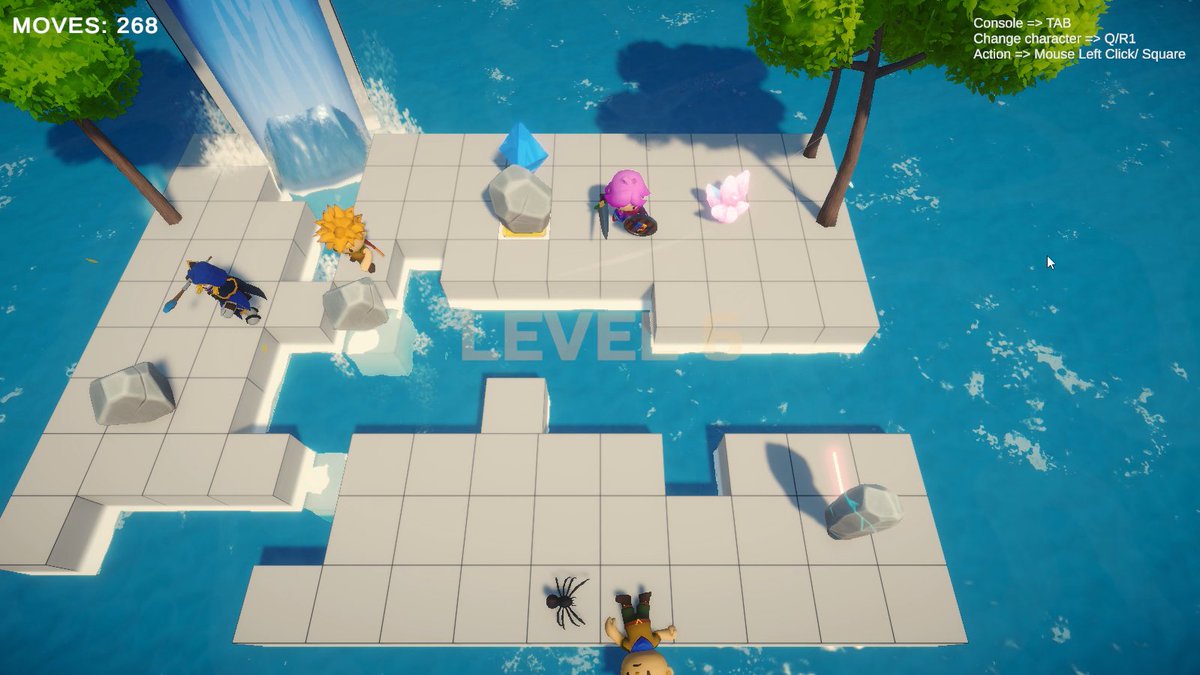 pdpalma2's tweet photo. @ScreenshotSatRT My Sokoban-inspired prototype with RPG elements! https://t.co/XD0pxyaJAH
