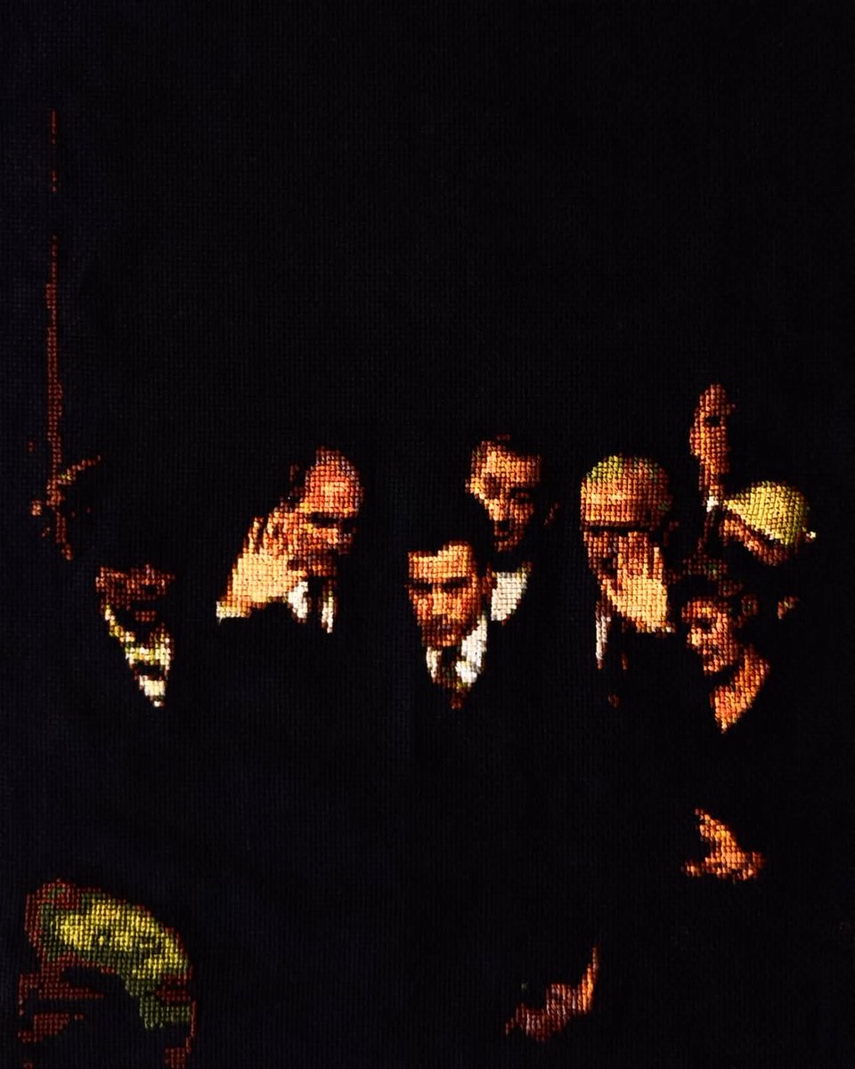 deepwebprincess's tweet photo. Michael Corleone : The Godfather II
3576 stitches, 40 colours
.
.
.
.
#francisfordcoppola #alpacino #thegodfather #thegodfatherpartii #michaelcorleone #handembroidery #handstitched #dmcembroidery #dmcthreads #beads #embroidery #handmade #stitching #crossstitch #needlework https://t.co/9oSICrWTyH