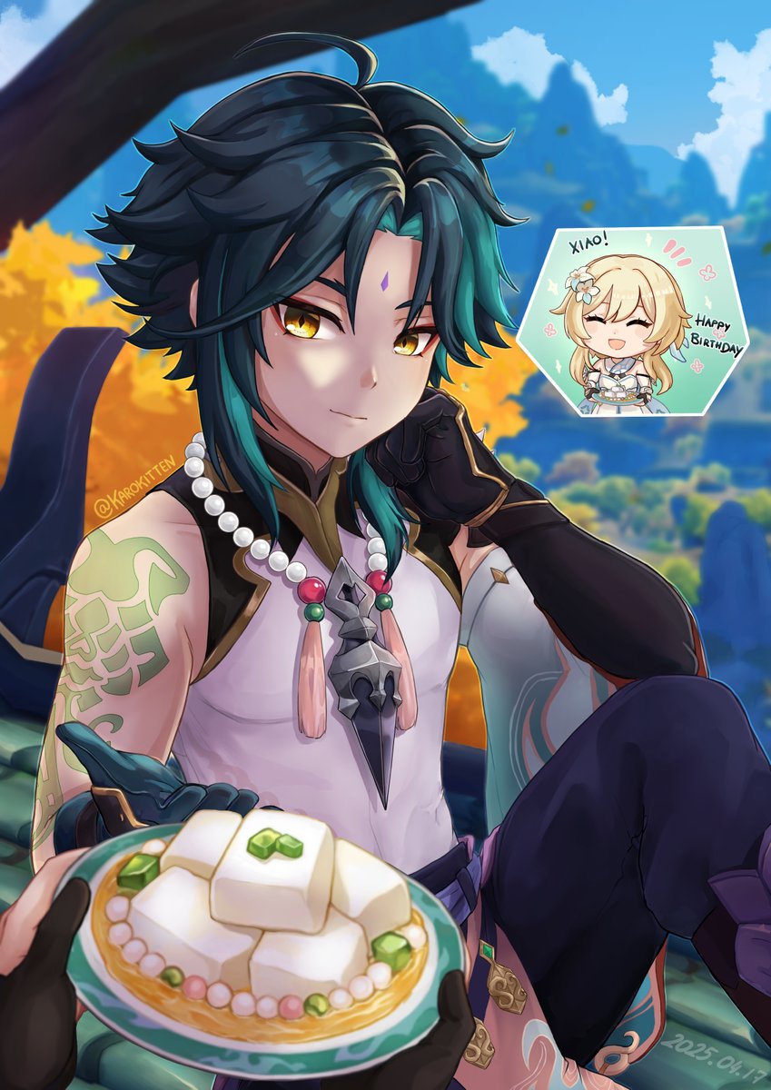 karokitten's tweet photo. Happy Birthday Xiao!❤️#魈生誕祭2025 #魈誕生祭2025 #Xiao #原神 #Genshinlmpact #xiaolumi #魈蛍

2 days late, because I couldn't finish it earlier, but the thought counts, right? https://t.co/GrwwT3JE4g