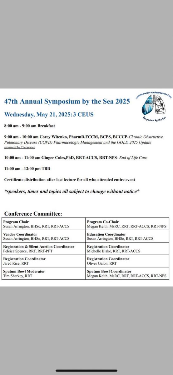 Virginia Society for Respiratory Care tweet media