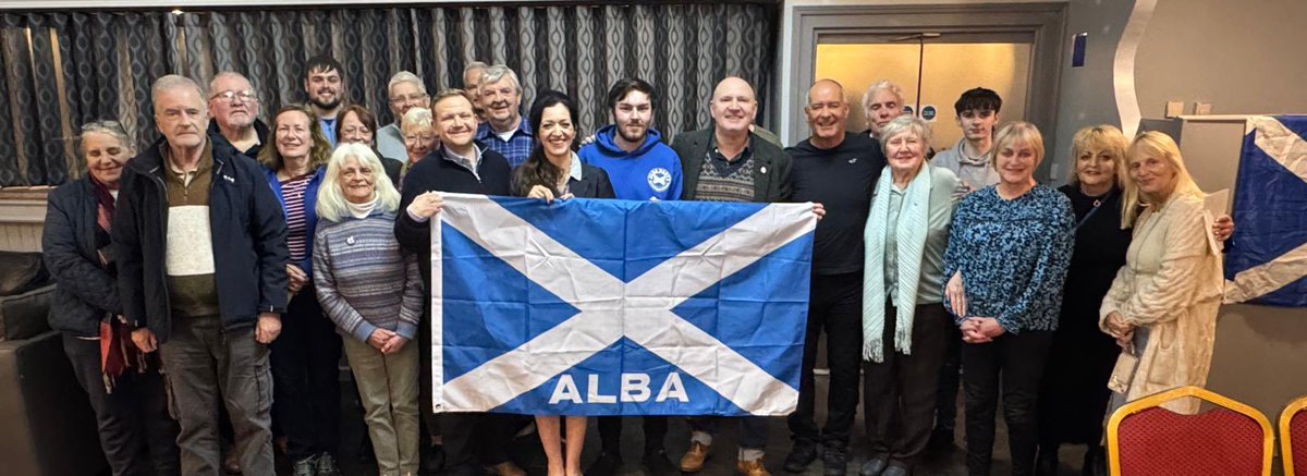 JR4Indy's tweet photo. Well done to the new West Dumbartonshire exec. Judging by the energy and questions tonight as well as the fund raising. It’s going to be a great year. 

Thank you to @citizentommy @JNHanvey @TasminaSheikh @KDuncan_ALBA for your excellent input . Onwards to 2026 and independence. https://t.co/BvzoH3kxEi