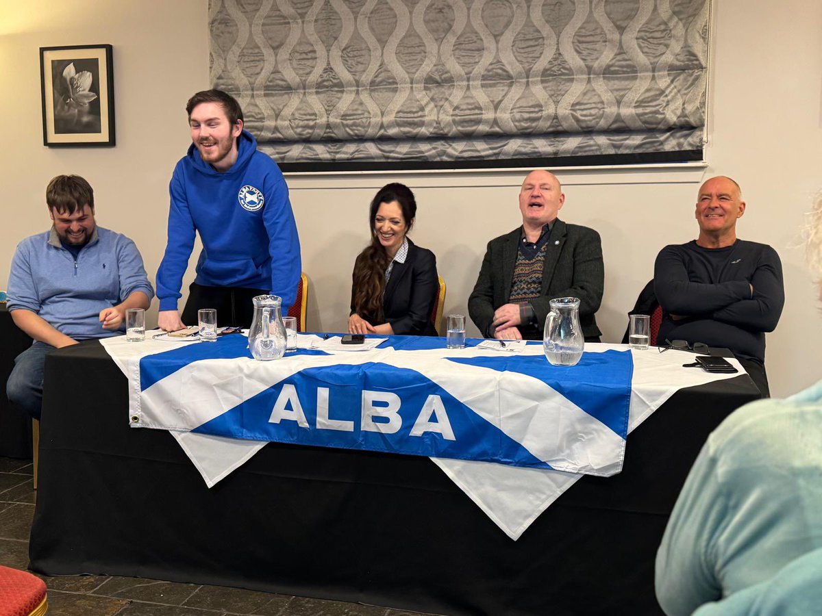 JR4Indy's tweet photo. Well done to the new West Dumbartonshire exec. Judging by the energy and questions tonight as well as the fund raising. It’s going to be a great year. 

Thank you to @citizentommy @JNHanvey @TasminaSheikh @KDuncan_ALBA for your excellent input . Onwards to 2026 and independence. https://t.co/BvzoH3kxEi