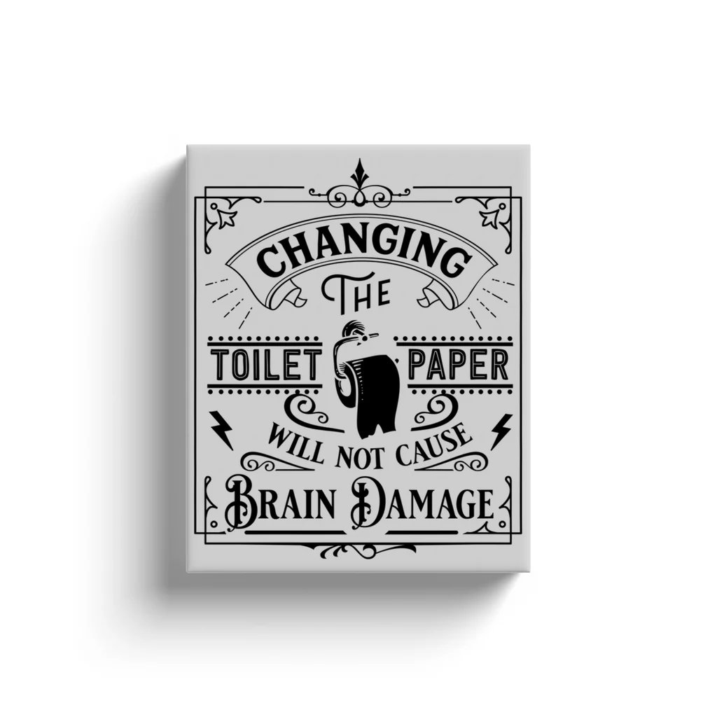 NateHartPrints's tweet image. Tired of reminding everyone to change the roll? 🧻 Add some humor to your bathroom with our “Changing the Toilet Paper” canvas wrap! 😆👉 printsbynatehart.com/products/chang… 

#BathroomHumor #WallArt #HomeDecor