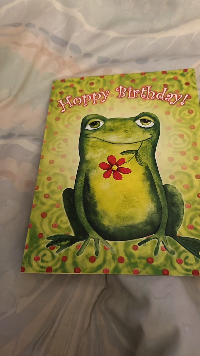 Got a birthday card from my Grandma and some nip 💰