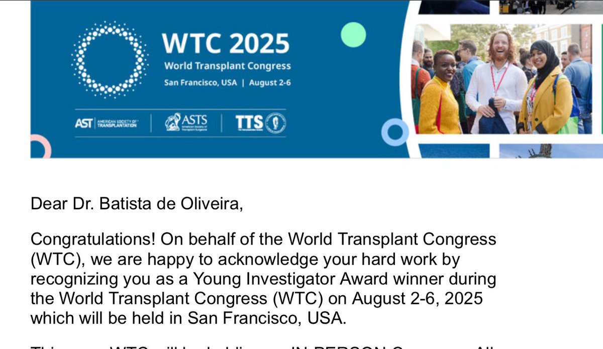 batistalauraMD's tweet photo. Deeply honored to receive the Young Investigator Award at the upcoming WTC in August. This project has been truly impactful in my career, and I’m immensely grateful to @ChaseWehrle for guiding me, as well as to our outstanding PIs, Dr. Schlegel and Dr. Esfeh @CCFSurgery https://t.co/QIWwfbny9u