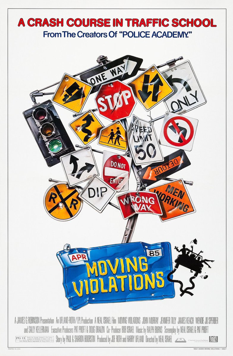 FilmNewsNos's tweet photo. 🎬MOVIE HISTORY: 40 years ago today, April 19, 1985, the movie ‘Moving Violations’ opened in theaters!
#JohnMurray @JenniferTilly #JamesKeach #BrianBacker #SallyKellerman #NedEisenberg #CiaraPeller #WendieJoSperber #NedraVolz #FredWillard #DonCheadle #NadineVanDerVelde https://t.co/dWHp6L8iNh