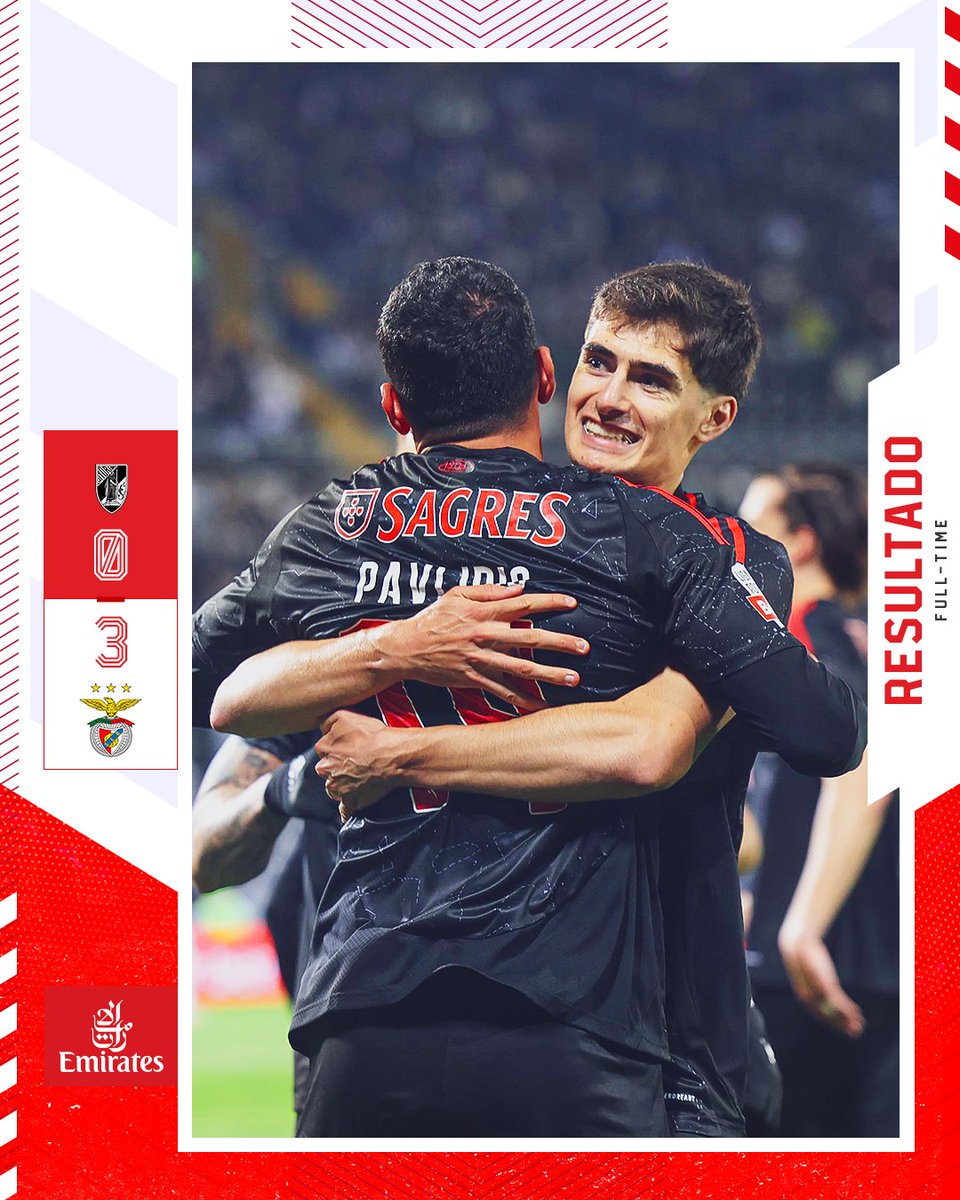SLBenfica's tweet photo. 🦅 Três pontos em Guimarães: ✔

#VSCSLB • #LigaPortugalBetclic https://t.co/H16LPHi4sN