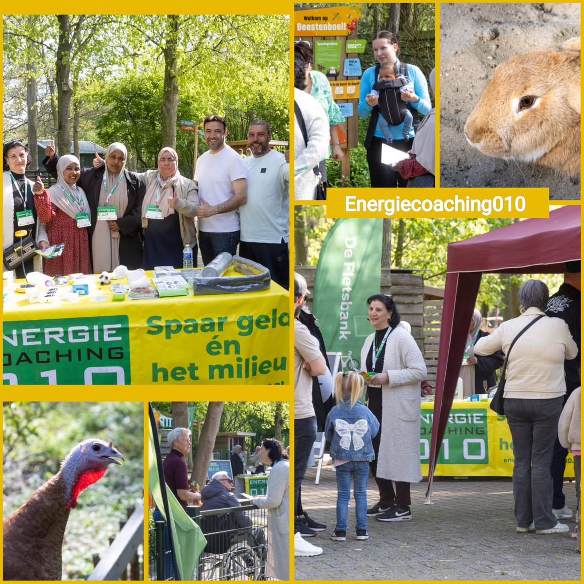 Opzuinig's tweet photo. Op 19 april waren onze #milieucoaches op Stadsboerderij De Beestenboel van @NatuurstadRdam in #Rozenburg. We namen onze infostand vol met besparingsspullen mee en we gaven volop tips over #energiebesparen en #duurzaam (t)huis. Info op 📲: https://t.co/E8HDPozUvS 💡. https://t.co/hvFPp3wyTl