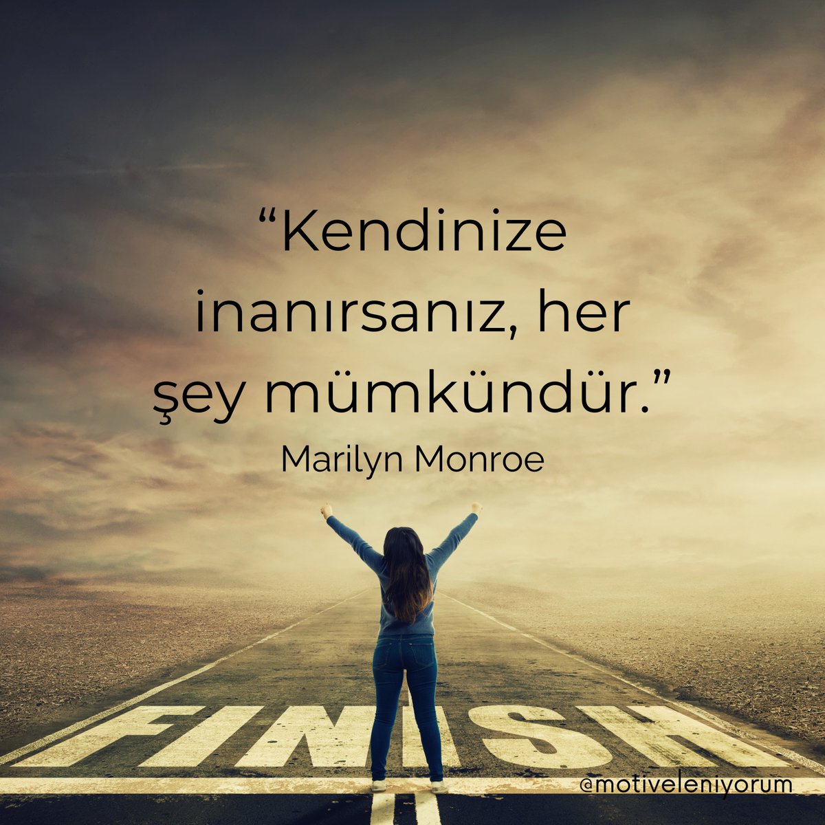 "Kendinize inanırsanız, her şey mümkündür." — Marilyn Monroe

Bu gece kendine ne söz veriyorsun? #Motivasyon #GeceDüşünceleri