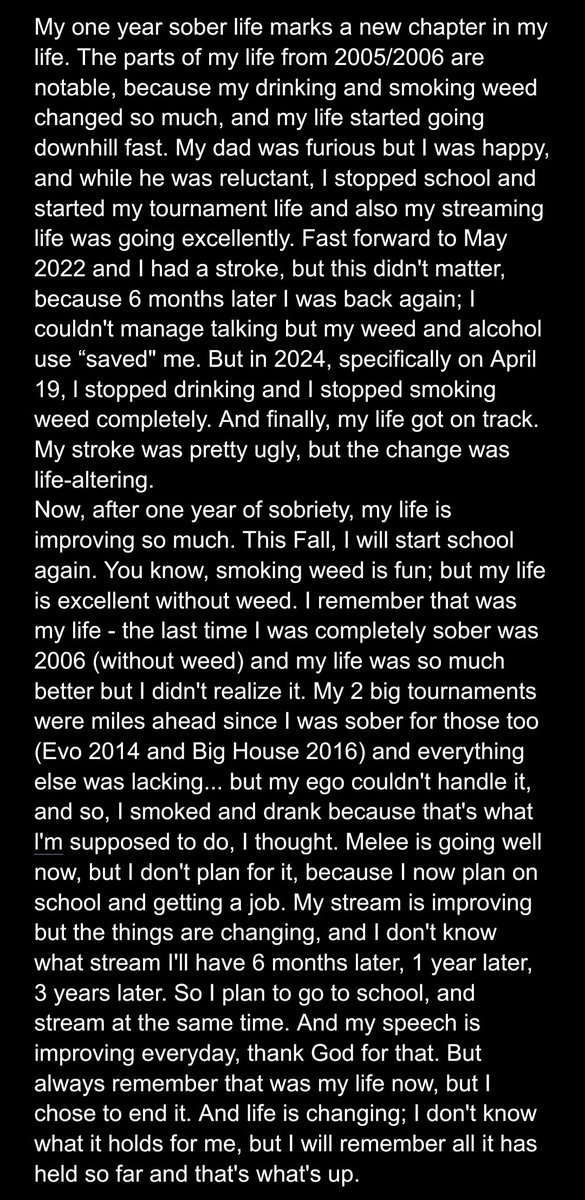 Chillindude (@liquidchillin) on Twitter photo My one year sober :D 🎉 My one year sober :D 🎉