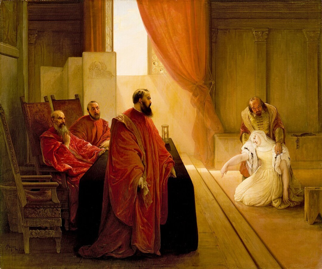 NotreMondial's tweet photo. Valenza Gradenigo before the Inquisitor

Francesco Hayez, 1835

Gallerie d'Italia, Milan https://t.co/CwKD8JoSkD