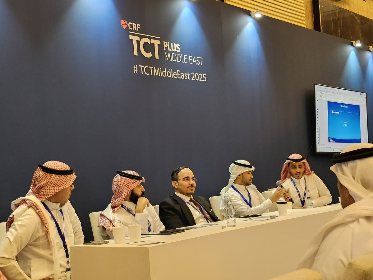 MuathRabee's tweet photo. Honored to be part of TCT Middle East 2025 as faculty. Great to contribute to the program, connect with colleagues, and catch up with friends. A fantastic few days of learning, sharing, and inspiration!
@TCT_ME_ @TCTConference 
#TCTME2025 #TCTMiddleEast #TCT #TCTMiddleEast2025 https://t.co/L4vy3F3Si6
