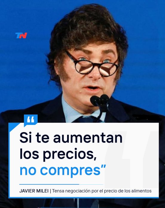 Me aumentaron la luz, el gas, el agua, los impuestos, los combustibles, la prepaga, las expensas, los peajes, los transportes públicos, internet, telefonía...
Qué hago Presidente?
No pago?