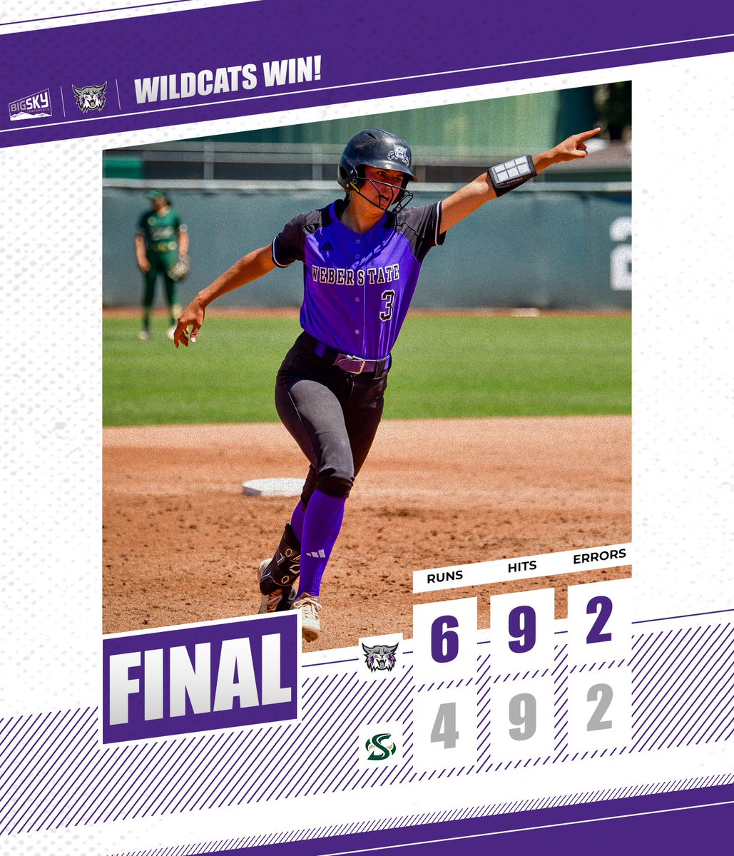 wsusoftball's tweet photo. Wildcats close out the series 2-1 in Sacramento 👊

#WeberStateGreat https://t.co/3tyZfcA001