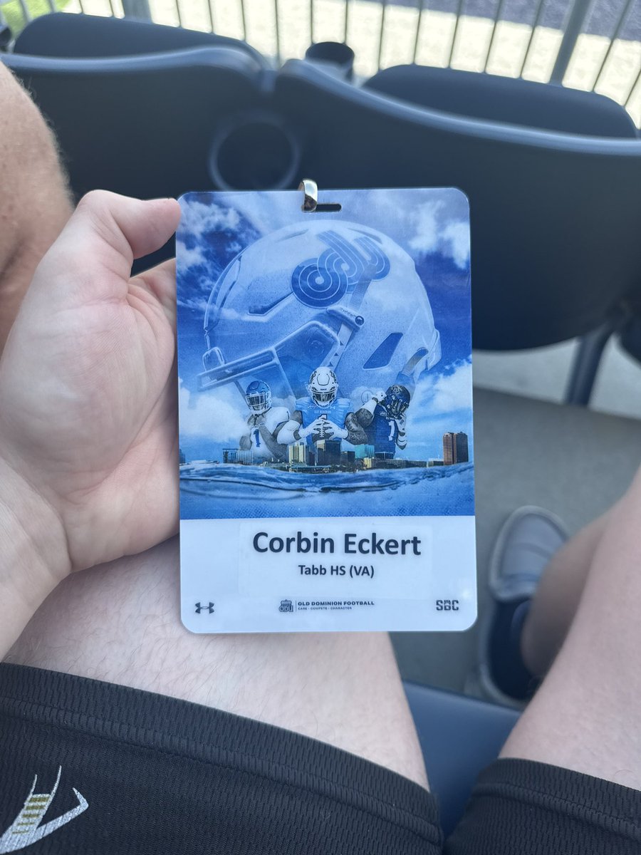 corbin_eckert8's tweet photo. I had a great time at @ODUFootball practice and spring game today! Thank you everyone for the hospitality and making me feel welcomed. I am also blessed I was able to meet @_ColtonJoseph1 as well. 
@CoachDeckODU @WilsonDwike @StevieFBALL @Coach__Seiler @CoachHSims https://t.co/oBJkU7rEPr