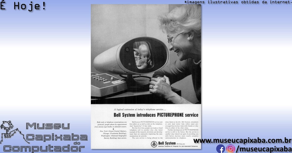 museucapixaba's tweet photo. É hoje! O Picturephone de 1964.

+em https://t.co/tB2u4AqpE7

#MuseuCapixaba #mcc #éhoje #museu #Tecnologia #ATT #BellLabs #BellSystem #BTC #Picturephone #DonaldShafer #HerbertEugeneIves #WilliamLLaurence #JohnHarper #PeterFlaherty #Skype #Vídeochamada #Vídeofone https://t.co/g2W5IR03aN