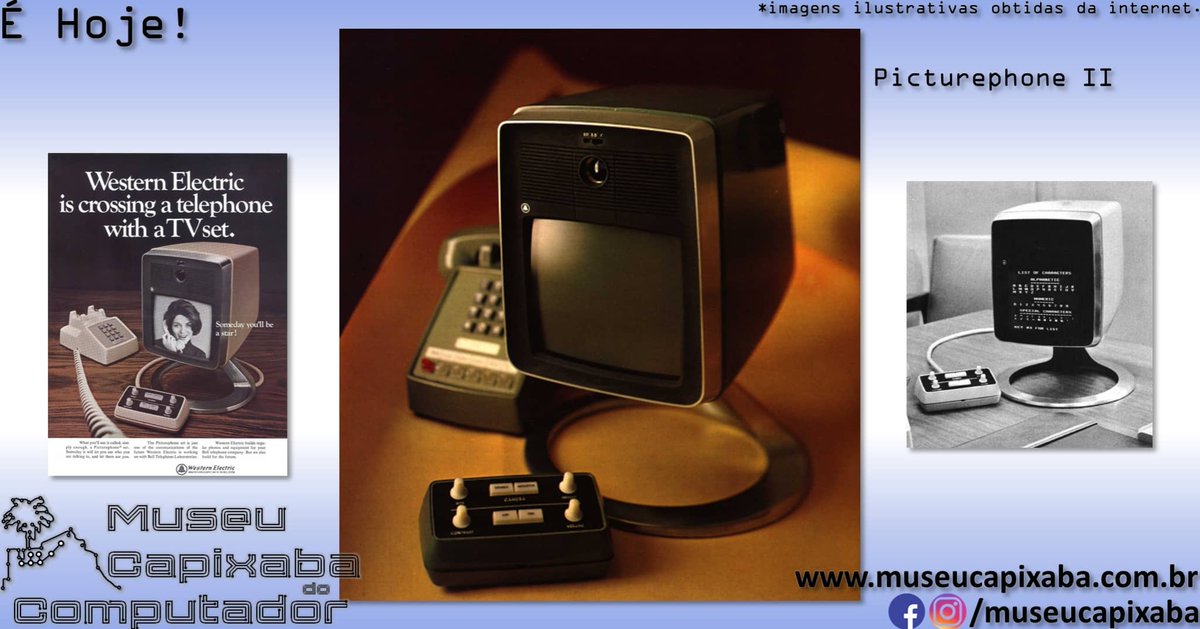 museucapixaba's tweet photo. É hoje! O Picturephone de 1964.

+em https://t.co/tB2u4AqpE7

#MuseuCapixaba #mcc #éhoje #museu #Tecnologia #ATT #BellLabs #BellSystem #BTC #Picturephone #DonaldShafer #HerbertEugeneIves #WilliamLLaurence #JohnHarper #PeterFlaherty #Skype #Vídeochamada #Vídeofone https://t.co/g2W5IR03aN