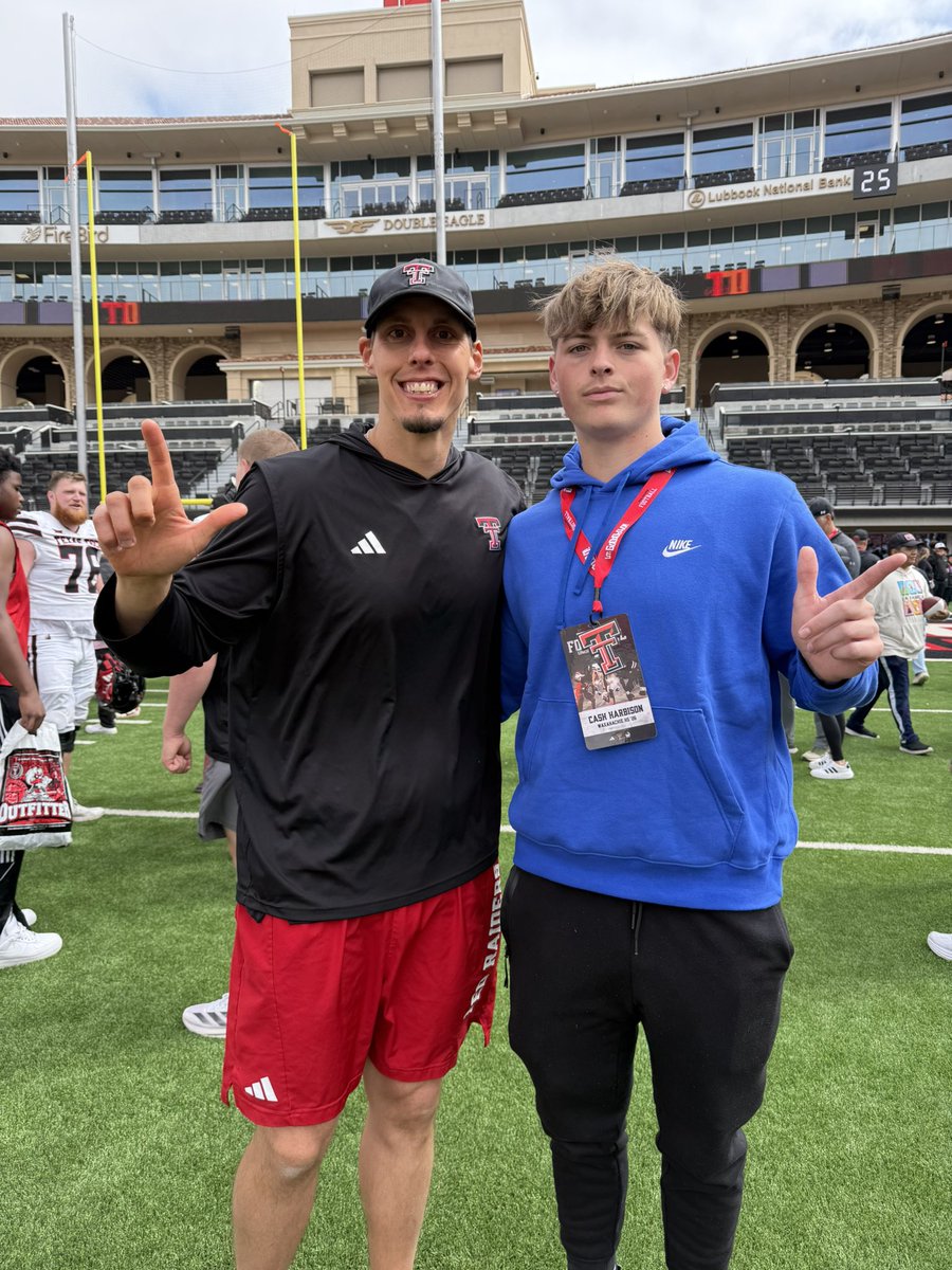 Cash_Harbison's tweet photo. Had a great visit to the 806! #WreckEm

@TexasTechFB @CoachCochranTTU @BnanceTTU @JoeyMcGuireTTU @jkbtjc_53 @ClayMcGuireTTU @JoleeMcguire @CoachDT_TFB @Tolleson20 @MacCorleone74 @CoachWhiteDB1 @charbison02 @Marchen44 @TFloss32 https://t.co/zqI5eVPbff
