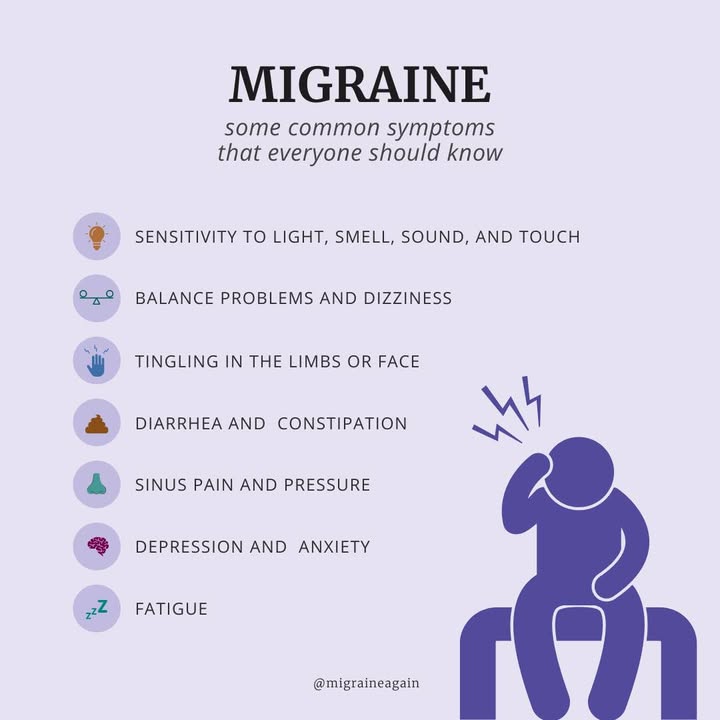 MigraineAgain's tweet photo. Did you know frequent urination &amp; yawning can be migraine symptoms? Take a look at our definitive list of the 40 symptoms of a migraine – you might be shocked to learn that some of the symptoms you’ve been experiencing are tied to migraine. https://t.co/xlPpPi4PN3 https://t.co/dMzVNgIZoq