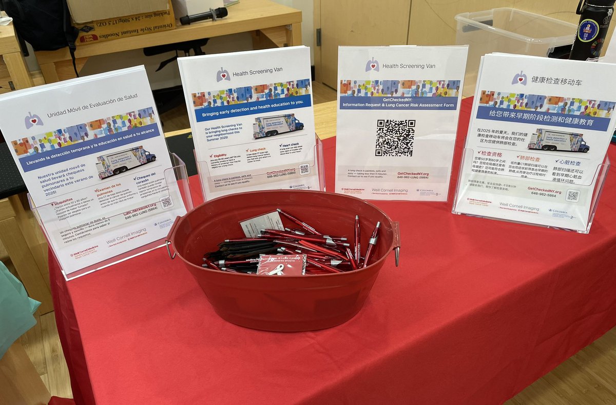 OConflentiRN's tweet photo. Had a great time at the @raisinghealth_ Power Up Health Fair, raising awareness for #lungcancer prevention &amp; our Health Screening Van launching this summer! Grateful to work w/partners to advance #healthequity &amp; access to care across NYC 🚐🤝🫁 
@WCM_MeyerCancer @columbiacancer https://t.co/EPzZG1MTNv