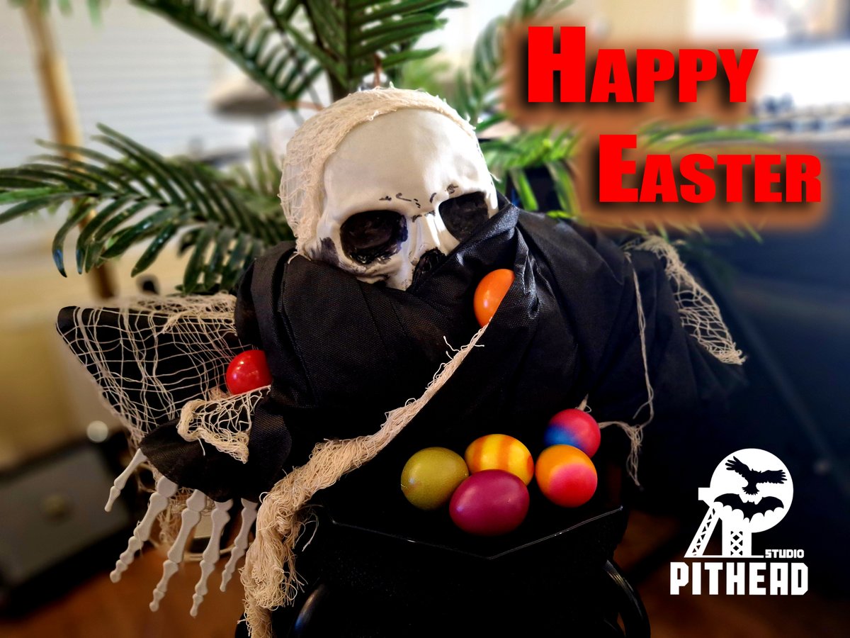 Happy Easter!
Frohe Ostern!

#cralon #pithead #pitheadstudio #skeletonfred #gamedev #indiedev