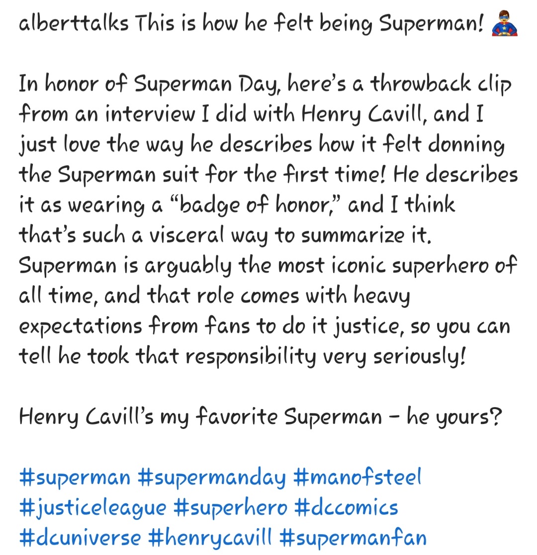 CavillSupport's tweet photo. 📲| Albert Lawrence on IG 

#HenryCavillSuperman 🥹 https://t.co/qirbXWsHBV