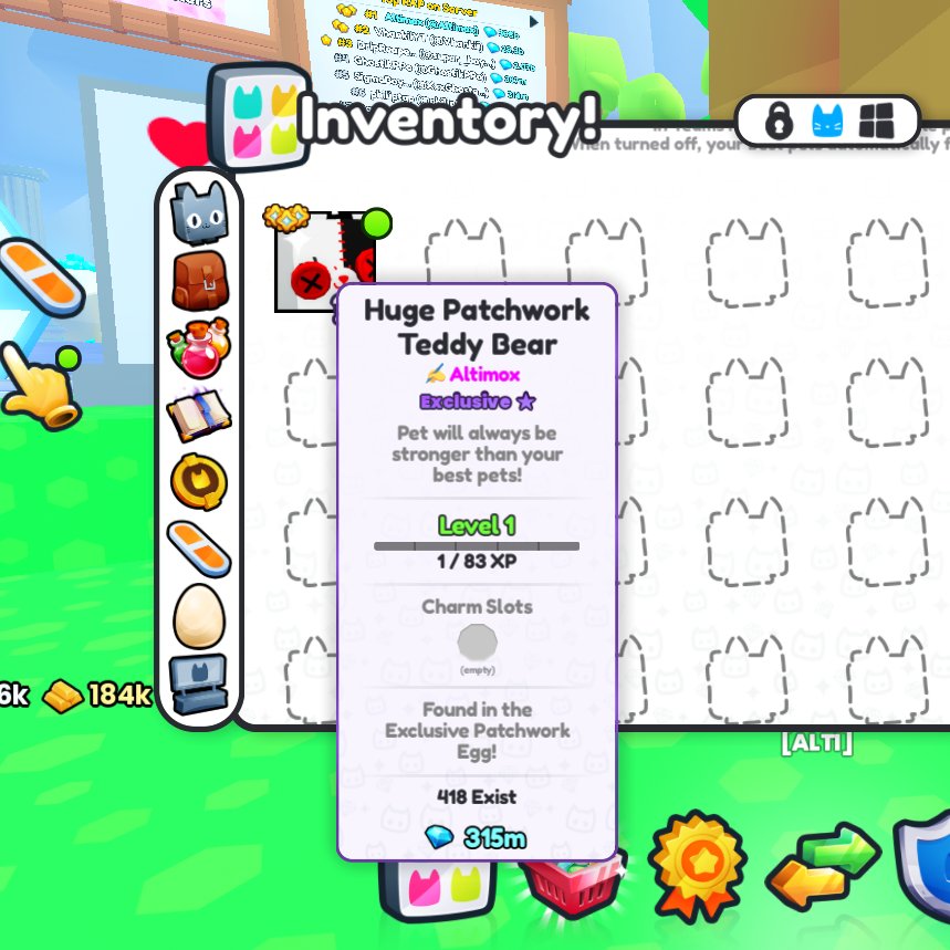 🎉 Signed Huge Patchwork Teddy Bear

➡️ STEPS:

・✅ Follow me
・✅ Like &amp; Repost this
・✅ Reply your Roblox Username

🌟 Ends in 24 hours! 1 Winner, Goodluck!

#PetSimulator99 #PetSim99 #PS99 #PetSim99Giveaways