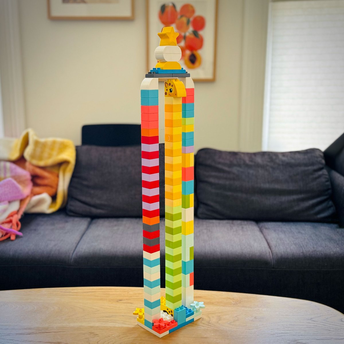 Introducing the Giraffe Wash. Like a carwash, but for giraffes. 
My 3yo daughter's a visionary.