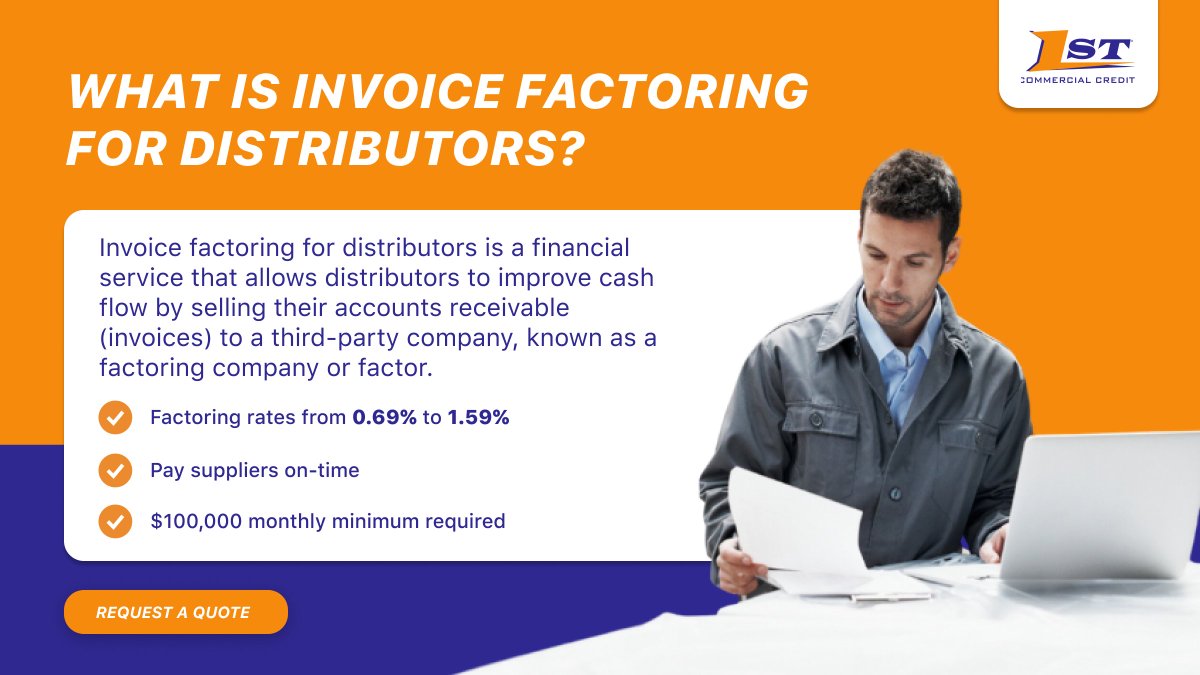 1stComCredit's tweet photo. WE MADE IT A SIMPLE PROCESS!

What Is Invoice Factoring For Distributors?

Learn More:
https://t.co/g8xXzP7Du9

#invoice #factoring #distributors #fast #funding #cashflow #financing #receivables #1stcc https://t.co/rfcMdbmFj5