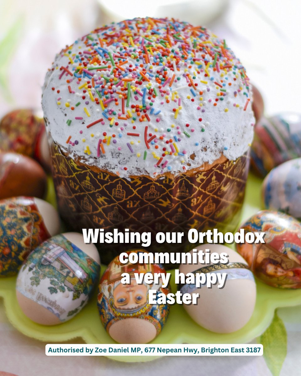zdaniel's tweet photo. Wishing our Orthodox communities a very happy Easter.

#Goldstein #OrthodoxEaster https://t.co/LiO0D3jlrN