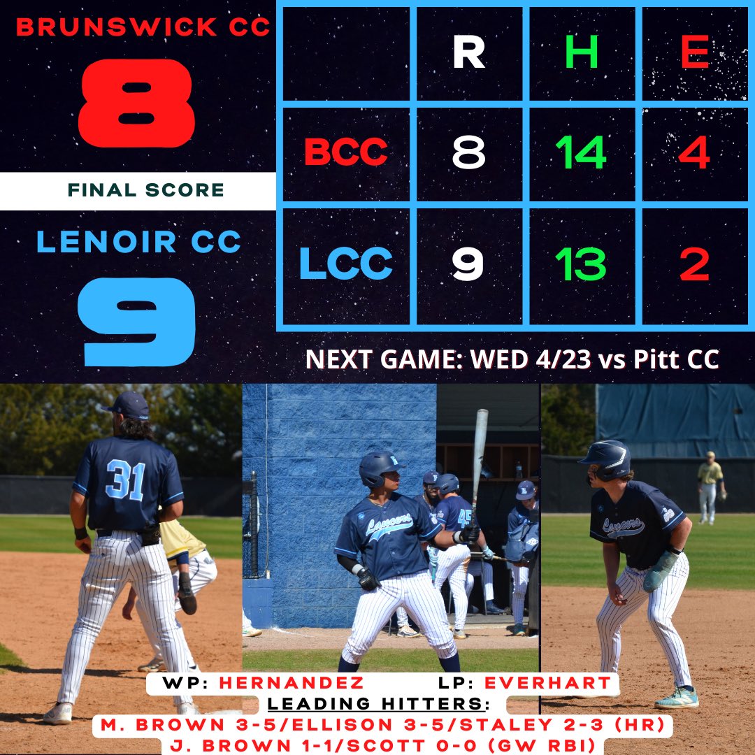 LANCERS WIN! We walk it off in the 9th against Brunswick! Proud of our guys!