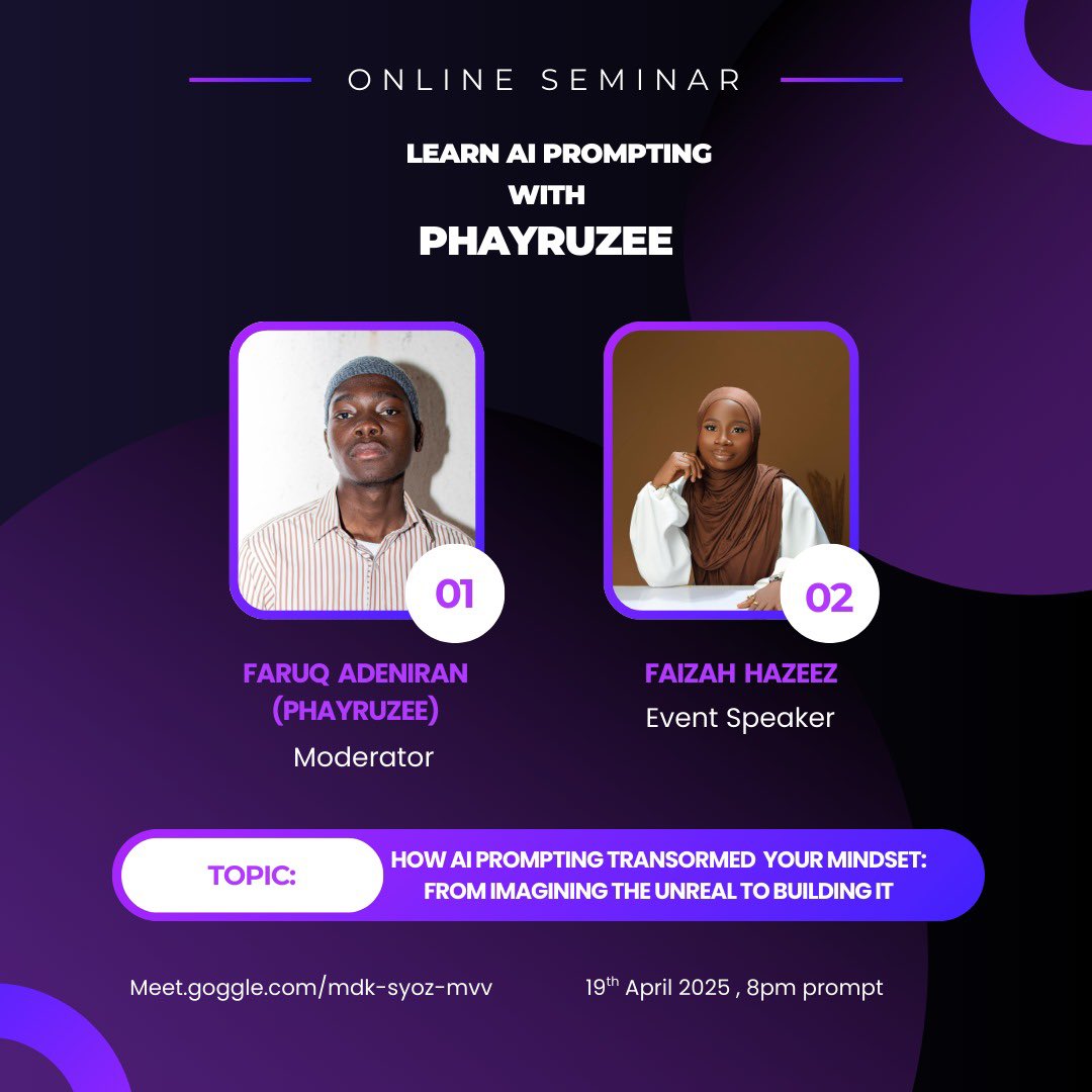 _Faidunni's tweet photo. 4 pictures, one word👏👏👏
I’m still learning though😭😭
I’ve been doing a lot of things, see y’all later byeee
#tech #speakingevent https://t.co/5hKLYX2SOh