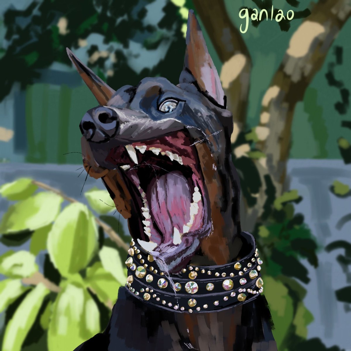Yina_arts's tweet photo. Beware of the dog! ⚠️
#Dog #animals #art #digitalart #doberman https://t.co/21O3dNXb4H