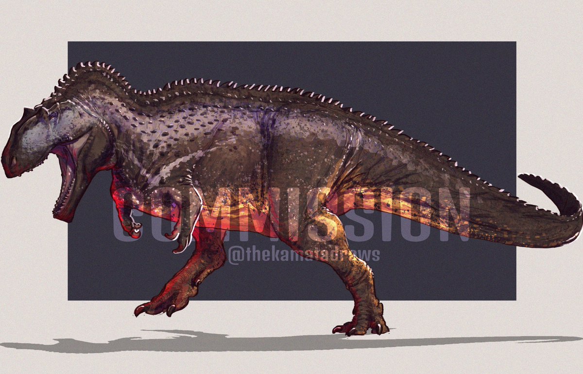 TheKamataDraws's tweet photo. another one, I love drawing giganotosaurus! https://t.co/xaG3ULaBCM