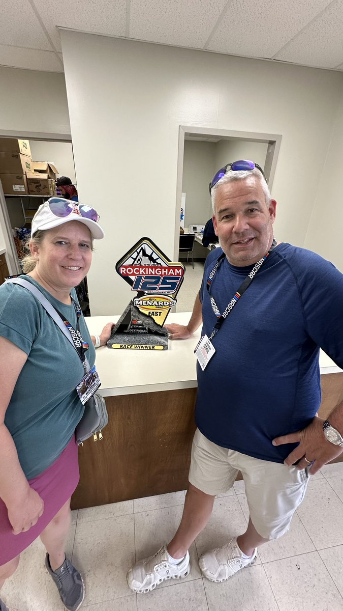 TheNCSportsNet's tweet photo. So glad to have Jason & Jill Browder of @atlantictire with us today on the #RockinghamExpress / @NC_By_Train for today’s @nclottery 250 racing action at @Rockingham1965
#MakeItNASCARtrain #Train2Track
@DavidGlennShow https://t.co/i3btz4ZQ9i