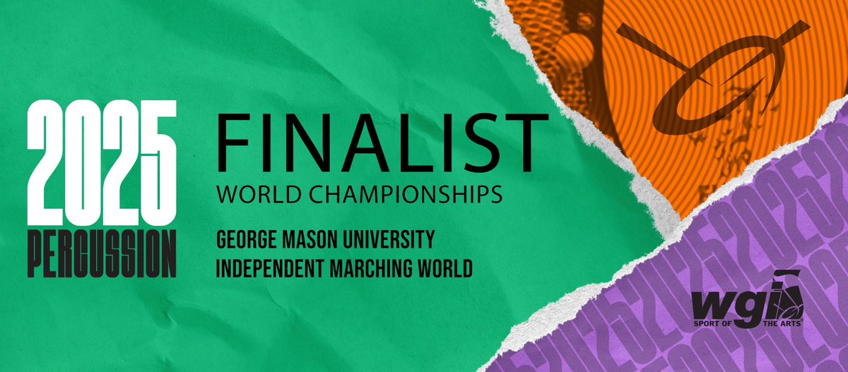 GMU Green Machine (@gmugreenmachine) on Twitter photo The dedication, passion, and artistry of the <a href="/GMUWinterguard/">Mason Winterguard</a> and <a href="/GMU_Drumline/">GMU Indoor Drumline</a> once again resulted in strong finishes at the 2025 Winter Guard International World Championships!!
#ChooseMason
#ProudForThrWorldToSee
#MarchOnwardToVictory The dedication, passion, and artistry of the <a href="/GMUWinterguard/">Mason Winterguard</a> and <a href="/GMU_Drumline/">GMU Indoor Drumline</a> once again resulted in strong finishes at the 2025 Winter Guard International World Championships!!
#ChooseMason
#ProudForThrWorldToSee
#MarchOnwardToVictory