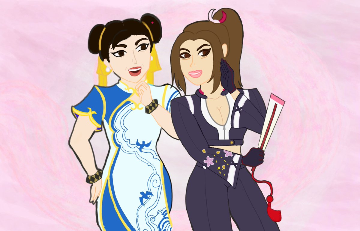 Sakura7biker's tweet photo. #COTWCountdown Coming in late but time's not over yet ππ
So with Mai getting a new redesign and her and Chun-Li mutually inviting themselves into their games, It inspired me to do this piece~ https://t.co/0LLPOFtpWH