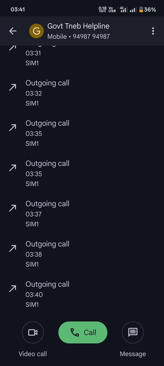 VINOTHALMAS's tweet photo. Tried calling TNEB Minagam (94987 94987) multiple times during a power cut. Most calls went unanswered or were cancelled. When citizens are in the dark, the helpline should never go silent. Krishnagiri @CMOTamilnadu @V_Senthilbalaji @tneb #tneb #TamilNadu https://t.co/ECbT4Cw6Hg