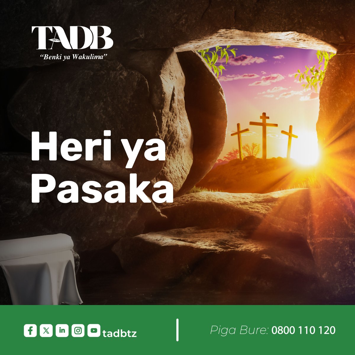 TADB inawatakia Watanzania wote Heri ya Sikukuu Pasaka!

 #TADB
#KilimoKinaBenkiKa