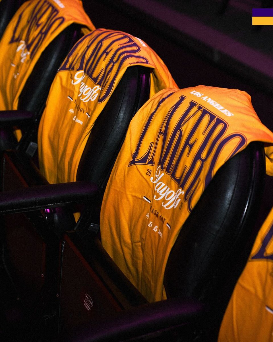 Lakers's tweet image. Scene is set