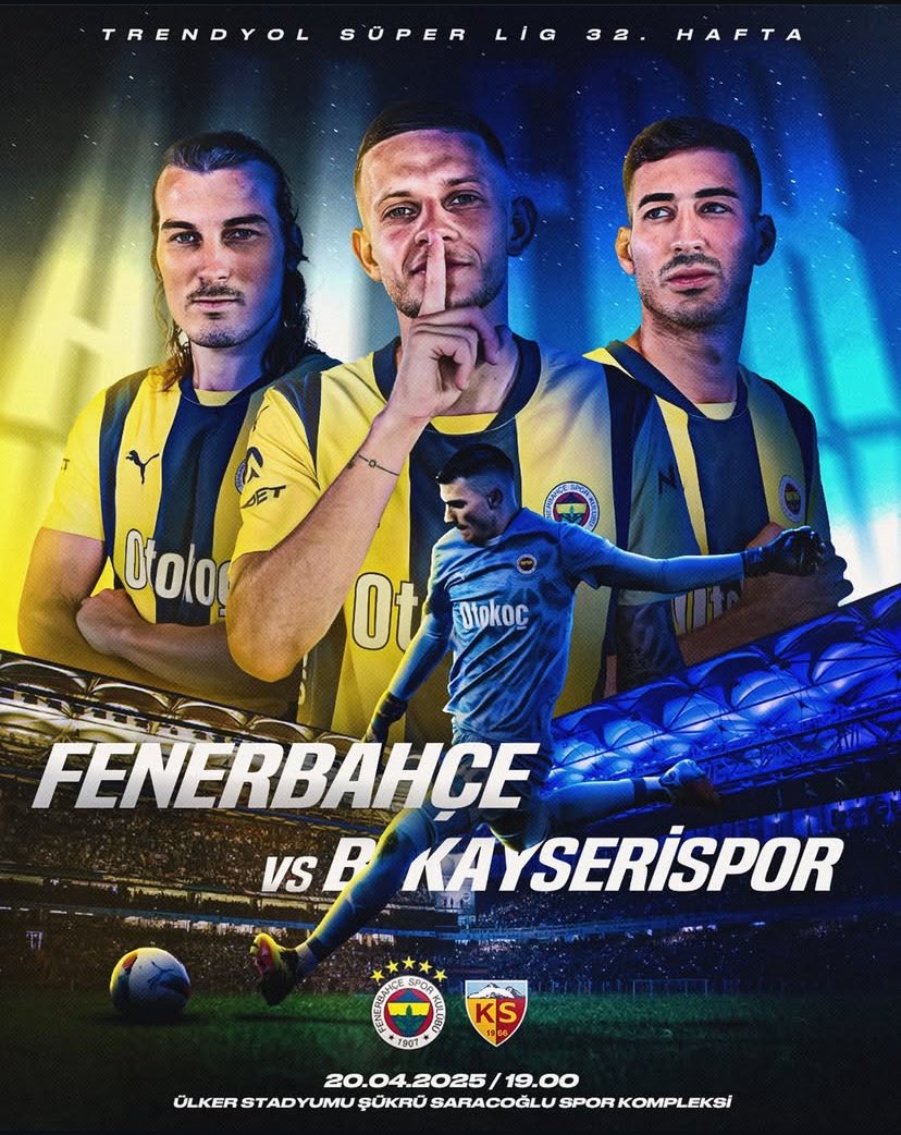 Fenerbahçe-Kayserispor maçı için skor ve gol tahminlerini seriden alalım. Mesela ben ortadaki yakışıklıdan 1 gol bekliyorum ve skora 5-0 diyorum.

Admin: Szymanski’yi beğenen tayfadan değilim. 

#Fenerbahçe #Kayserispor
