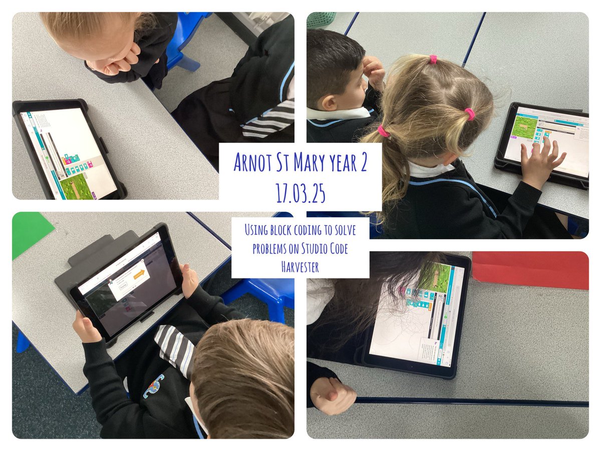 missbMGL's tweet image. In @ArnotStMary in @asmyear2 we continued to use our problem solving and debugging skills to code the harvester on studio code #studiocode #coding #computerscience #primarycomputing @MGLWorldNews