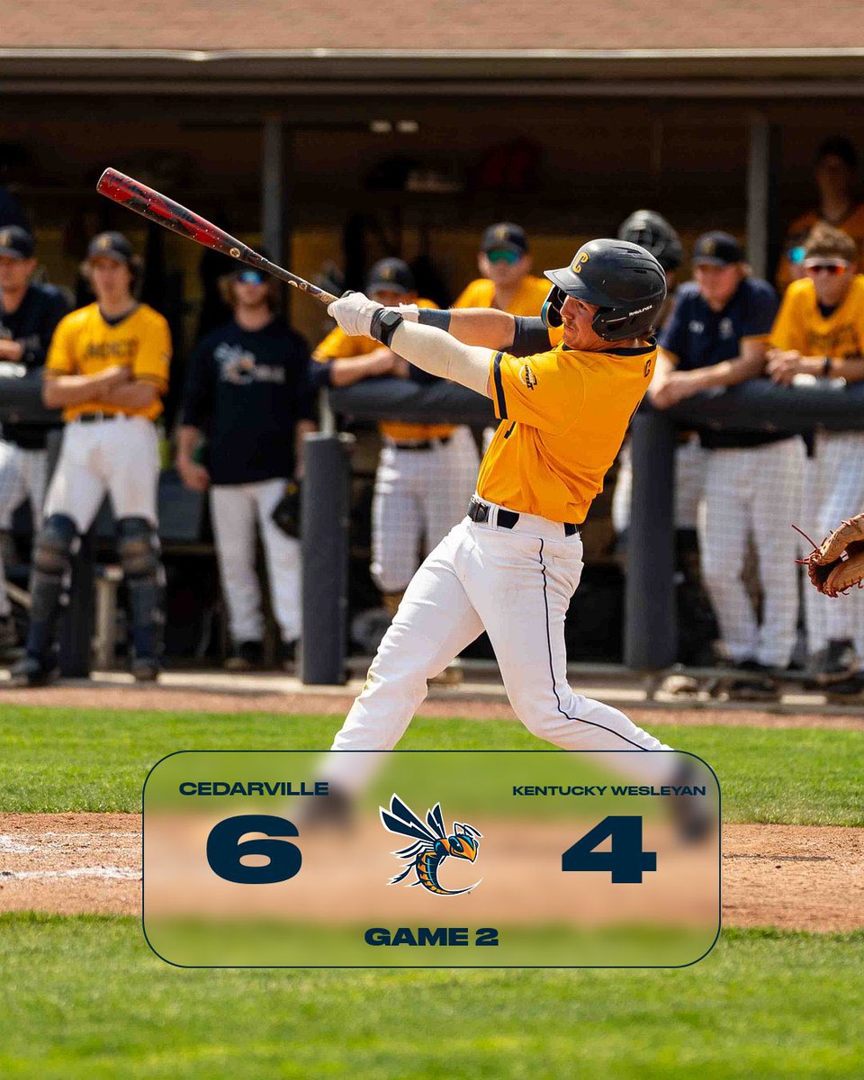 CUJackets's tweet photo. Second day Sweep! 

Yellow Jackets turned it around on day 2 against Kentucky Wesleyan!! 

@CUJacketsBase https://t.co/B4vTt2sin4