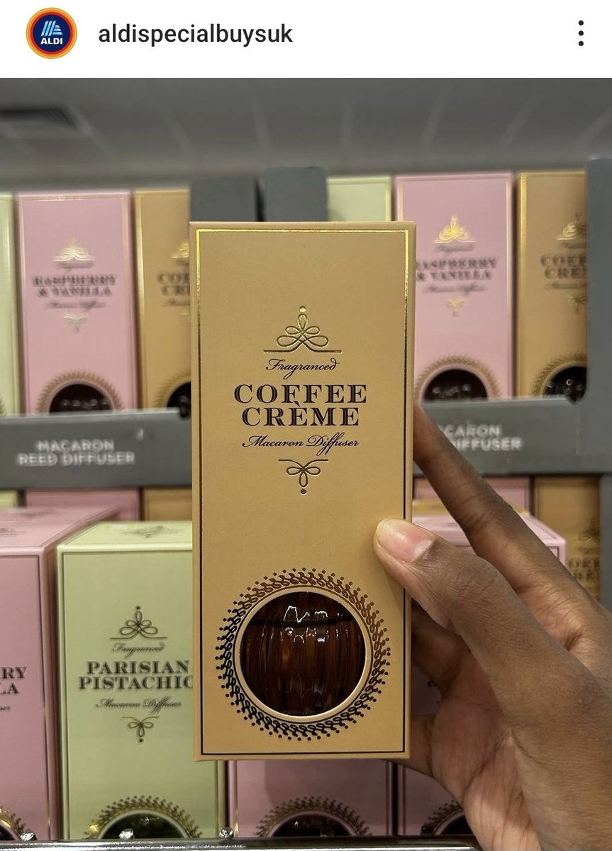 SweetMatchaTeaa's tweet photo. @AldiUK Hi Aldi! Will you be getting these reed diffusers back in stock? I have the raspberry and vanilla and the coffee creme and they're lovely! I'd like to purchase more. Thanks :) https://t.co/51l7tjGWvB